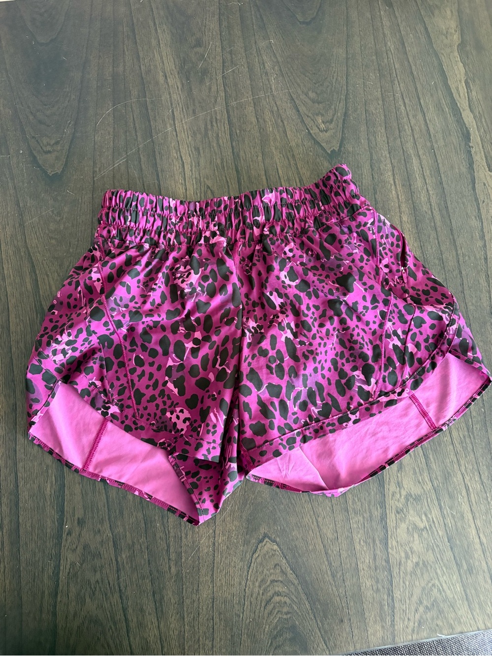 lululemon Animal Print Mid Rise Shorts